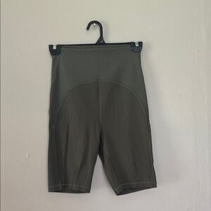 Lululemon Blissful Bend Olive Green High-Waisted Shorts 4